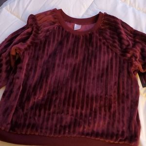 Velvet Burgundy Sweater